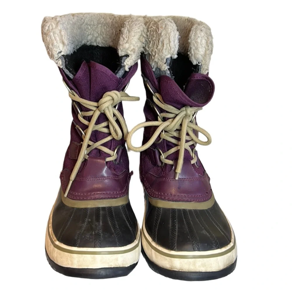 Sorel women’s winter boots‎ size 6 purple black - Picture 2 of 7